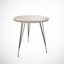 Hanah Home Mesa Auxiliar Roble 40x44x40cm Tablero Melamina Elegante y Resistente